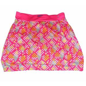NWOT Golf America Golf Pickleball Skort Size Medium Neon‎ geometric w/pockets